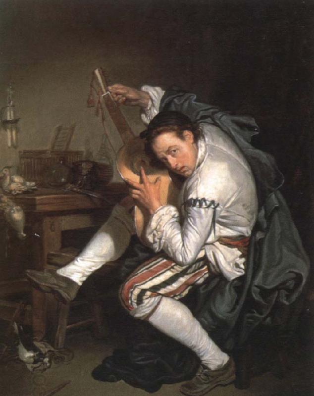 Jean Baptiste Greuze the guitar player China oil painting art
